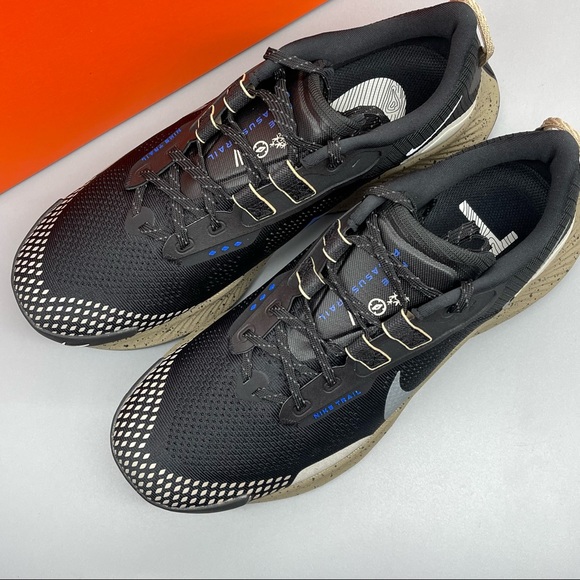 Rare Nike Pegasus Trail 3 Men’s Black Khaki Trail Running Shoes New - Picture 4 of 15